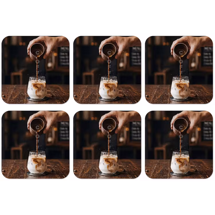Espresso - Melk - Café onderzetter kurk middel -zkaufland3dotto