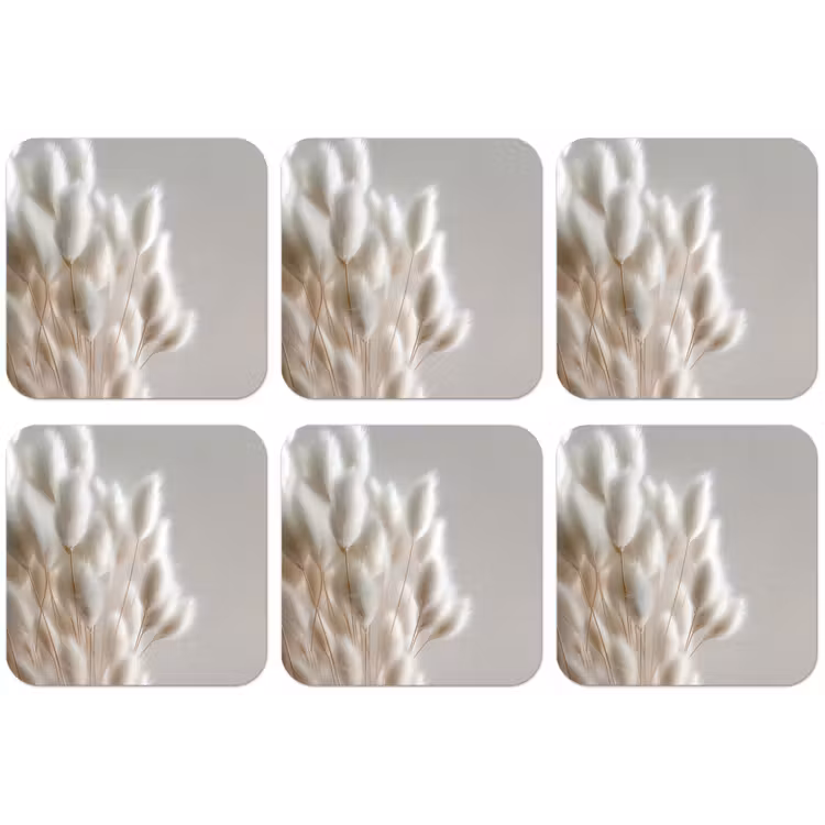 Pluimen - Beige - Minimalistisch onderzetter kurk middel -zkaufland3dotto