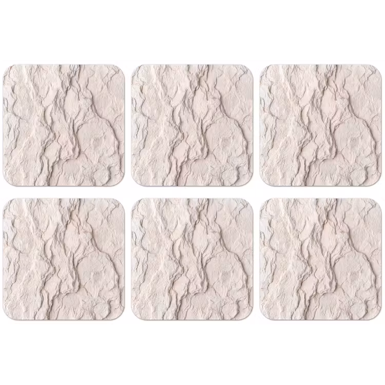 Rots - Structuur - Natuur - Beige - Abstract onderzetter kurk middel -zkaufland3dotto
