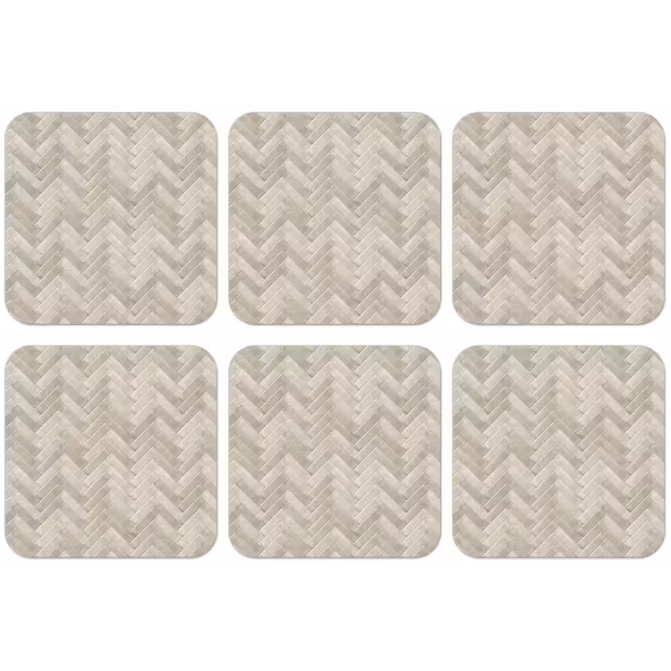 Visgraat - Wandtegel - Beige onderzetter kurk middel 366 -zkaufland3dotto