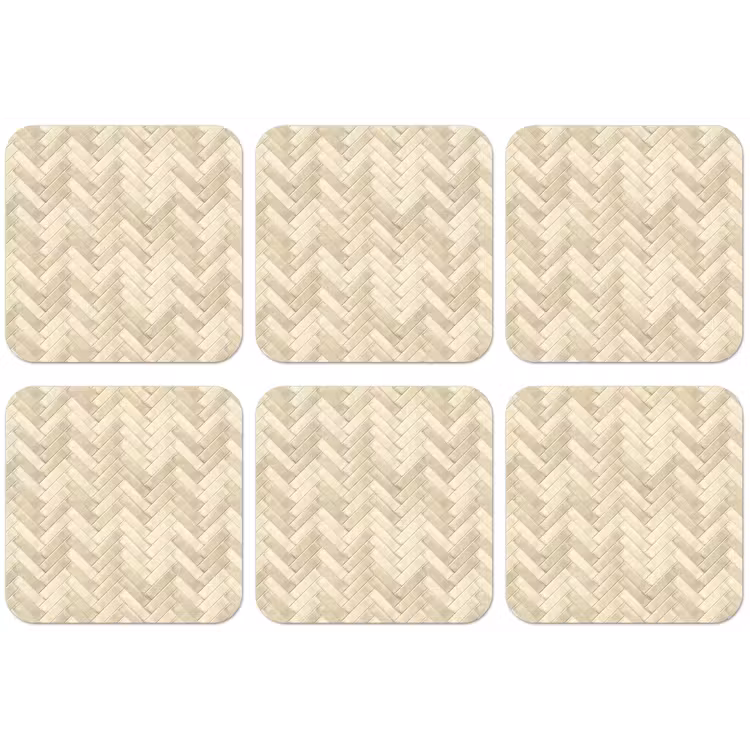 Visgraat - Wandtegel - Licht Beige onderzetter kurk middel 366 -zkaufland3dotto