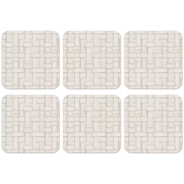 Vlechtwerk - Banen - Beige onderzetter kurk middel 366 -zkaufland3dotto