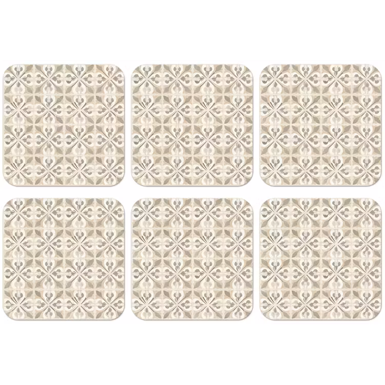 Tegel - Motief - Beige onderzetter kurk middel 366 -zkaufland3dotto