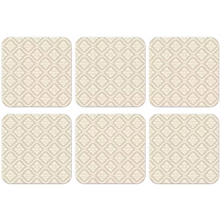 Floraal - Ornament - Beige onderzetter kurk middel 366 -zkaufland3dotto