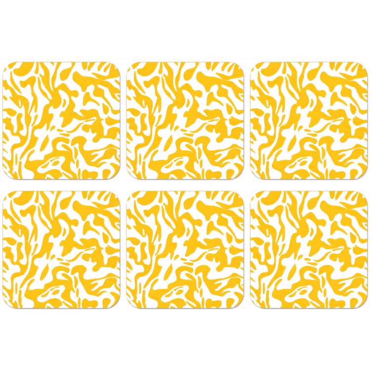 Vormen - Wit - Abstract onderzetter kurk middel -zkaufland3dotto