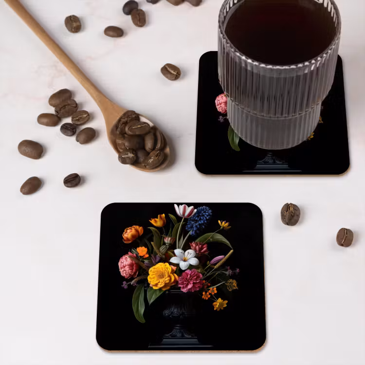 Lente - Bloemen - Klassiek - Vaas onderzetter kurk middel -sfeer2