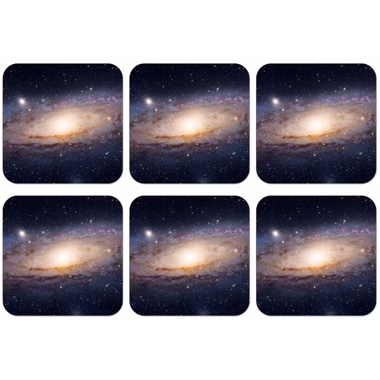 Untersetzer - Galaxie – Weltraum – Kosmos - Sterrenstelsel - Ruimte - Kosmos onderzetter kurk middel