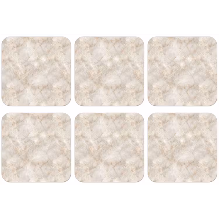 Lichtbeige - Goudbruine Nerven - Marmer onderzetter kurk middel 366 -zkaufland3dotto