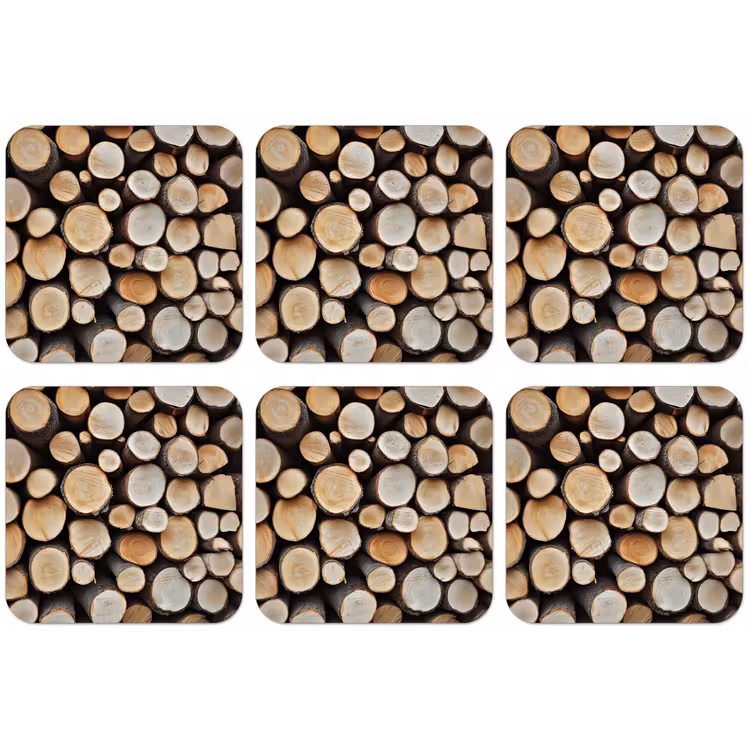 Hout - Boomstammen - Textuur onderzetter kurk middel -zkaufland3dotto
