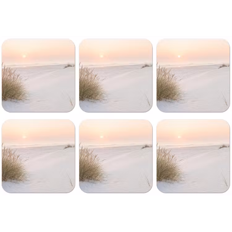 Horizon - Duinlandschap - Zand onderzetter kurk middel -zkaufland3dotto