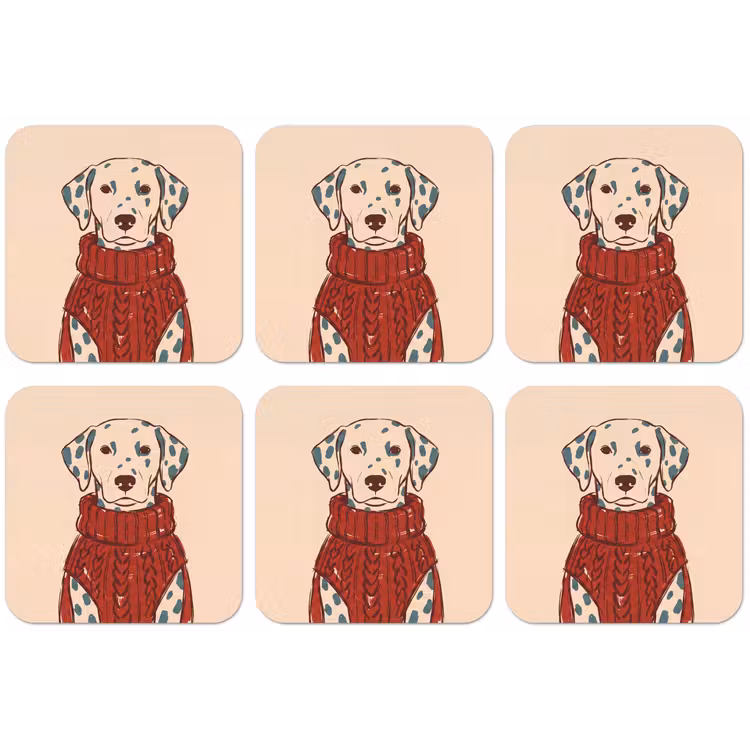 Hond - Trui - Winter - Dieren - Rood onderzetter kurk middel -zkaufland3dotto