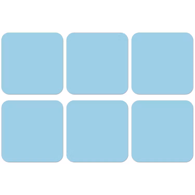 Ice - Blue - Blauw onderzetter kurk middel 366 -zkaufland3dotto