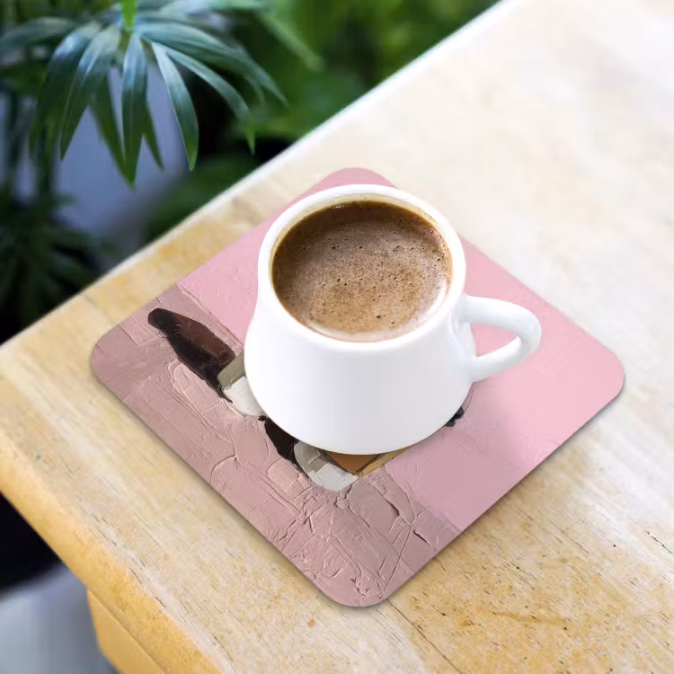 Koffiebekers - Deksel - Verf - Textuur onderzetter kurk middel -sfeer5
