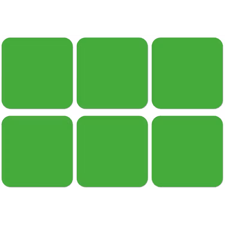 Kelly - Green - Groen onderzetter kurk middel 366 -zkaufland3dotto