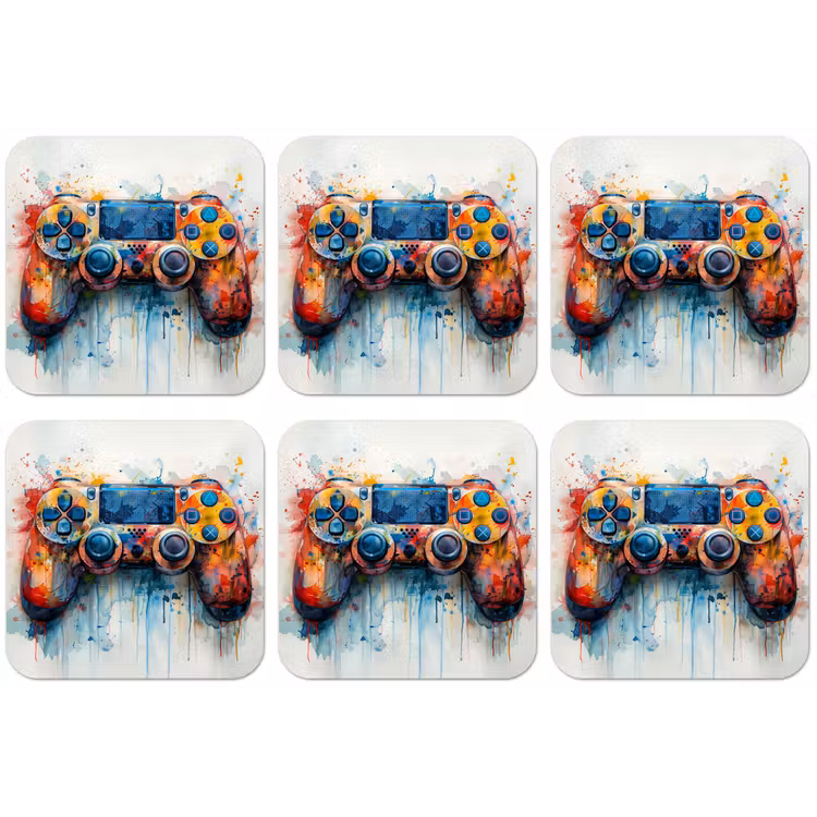 Kinder- en tiener kamer - Gaming - Game controller onderzetter kurk middel -zkaufland3dotto