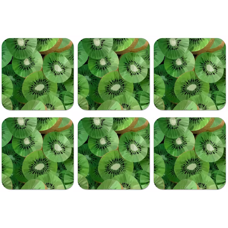 Kiwi - Groen - Pitten onderzetter kurk middel -zkaufland3dotto