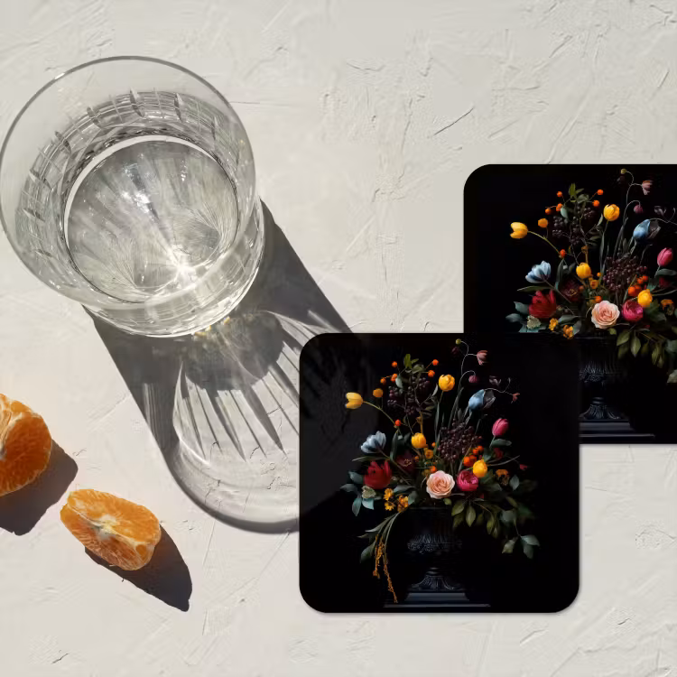 Klassiek - Vaas - Boeket - Bloemen onderzetter kurk middel -sfeer4