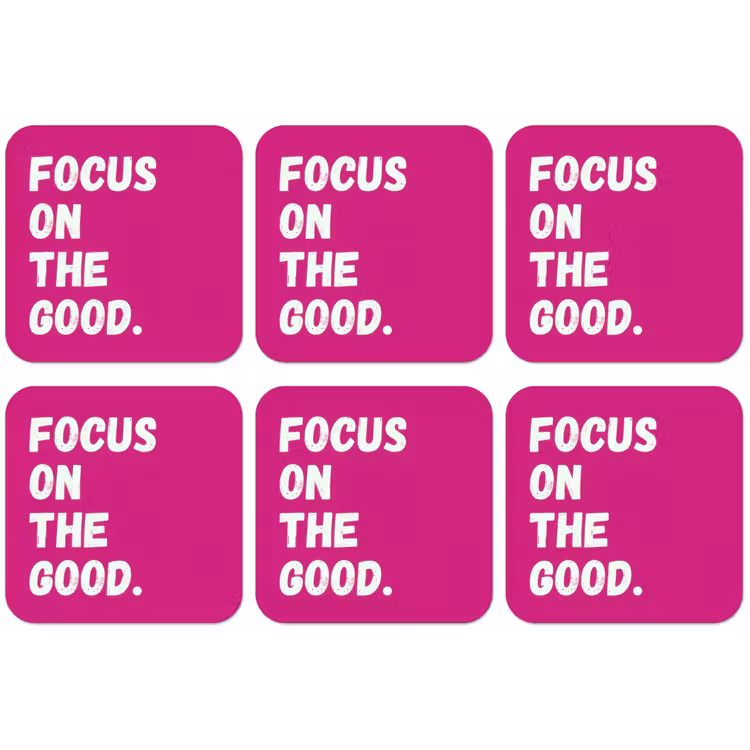Focus on the good - Roze - Simple onderzetter kurk middel -zkaufland3dotto