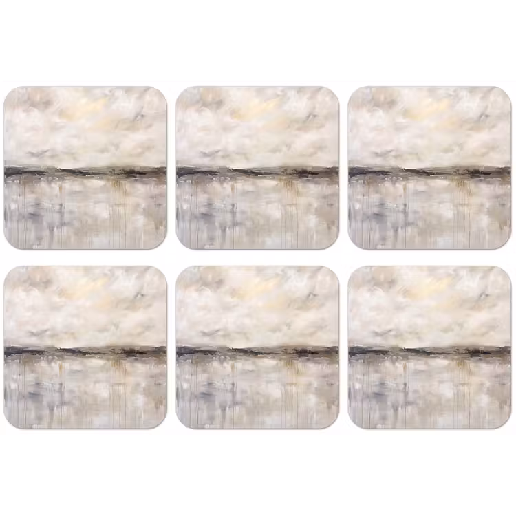 Landschap - Horizon - Natuur - Abstract - Neutraal onderzetter kurk middel -zkaufland3dotto
