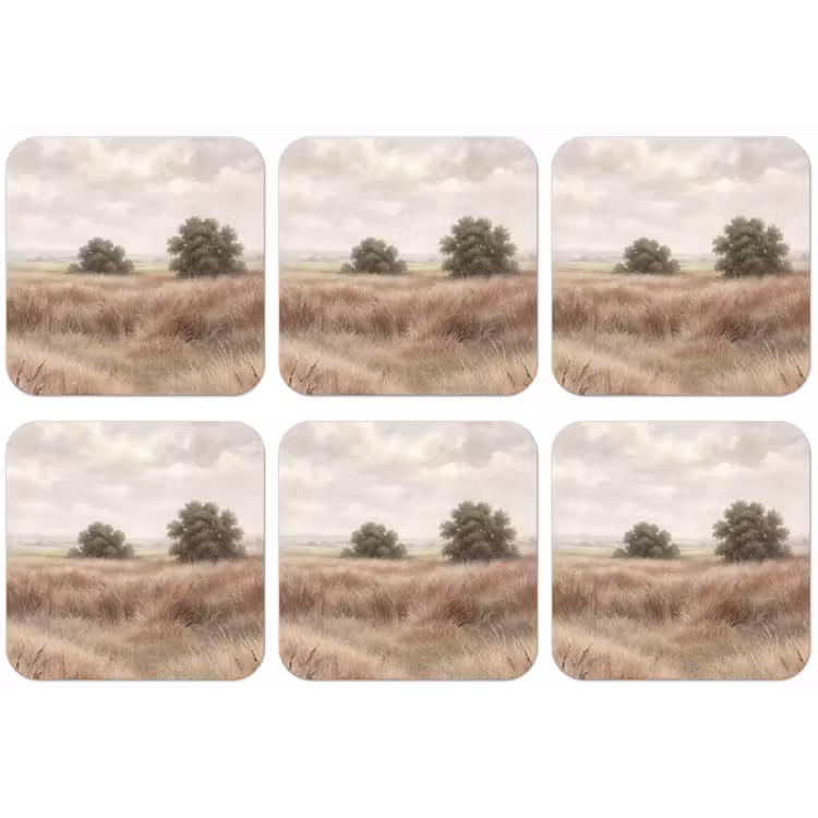 Landschap - Minimalistisch - Beige onderzetter kurk middel -zkaufland3dotto