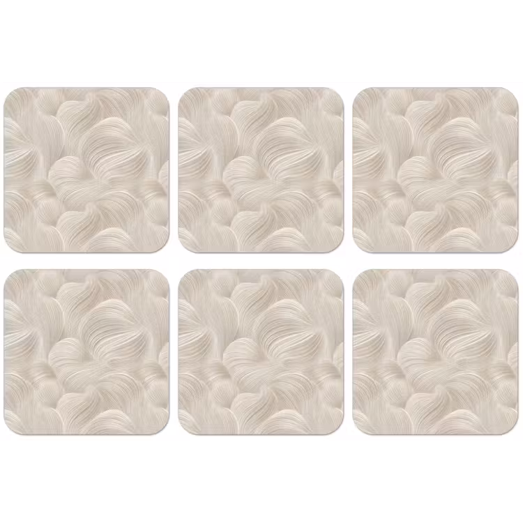 Lijnen - Waaier - Beige onderzetter kurk middel 366 -zkaufland3dotto