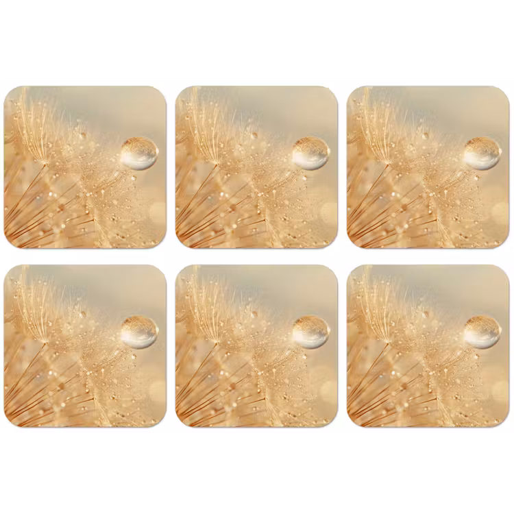 Paardenbloem - Water - Natuur - Planten - Modern onderzetter kurk middel -zkaufland3dotto