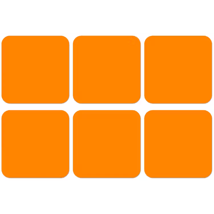 Marigold - Glow - Oranje onderzetter kurk middel 366 -zkaufland3dotto