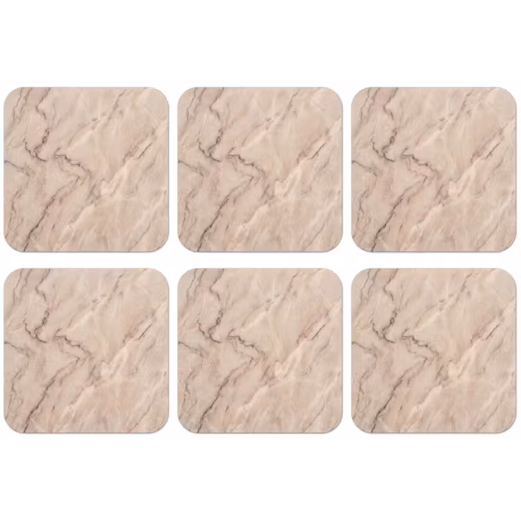 Marmer - Patroon - Abstract - Modern - Beige onderzetter kurk middel -zkaufland3dotto