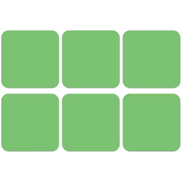 Meadow - Green - Groen onderzetter kurk middel 366 -zkaufland3dotto