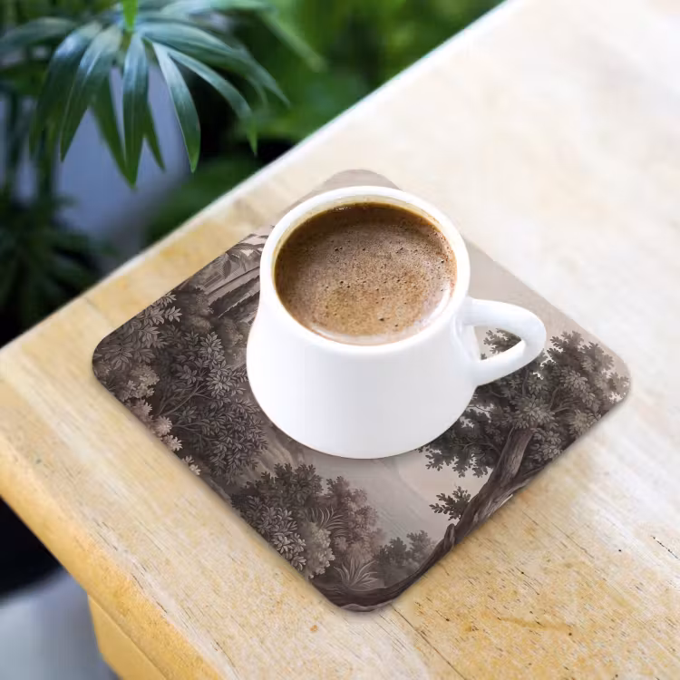 Zee - Villa - Beige onderzetter kurk middel -sfeer5