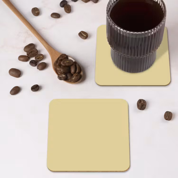 Mellow - Touch - Geel onderzetter kurk middel 366 -sfeer2