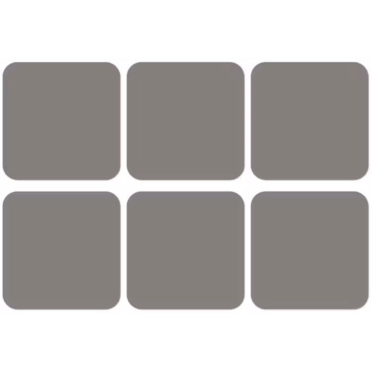 Mineral - Grey - Grijs onderzetter kurk middel 366 -zkaufland3dotto