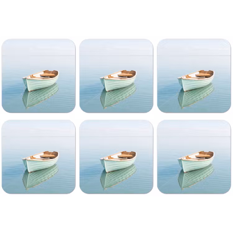 Minimalistisch - Boot - Zee onderzetter kurk middel -zkaufland3dotto