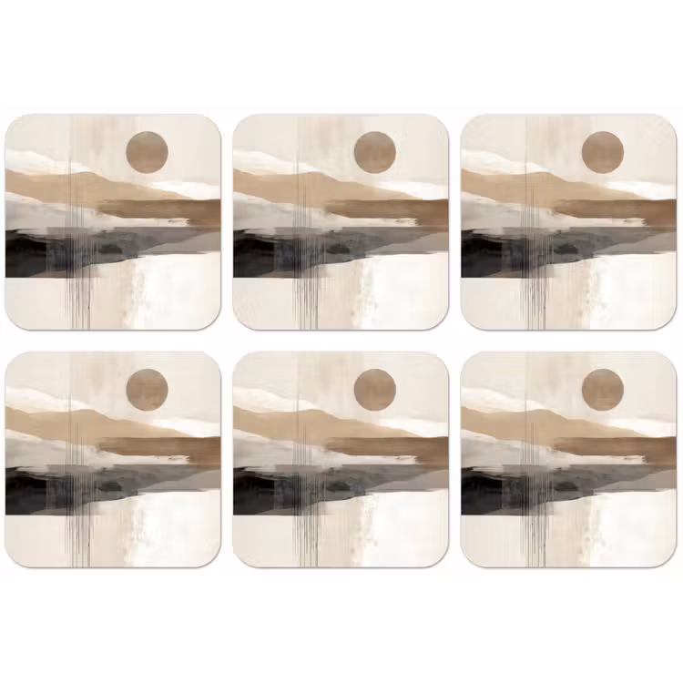 Minimalistisch - Landschap - Dimensie onderzetter kurk middel -zkaufland3dotto