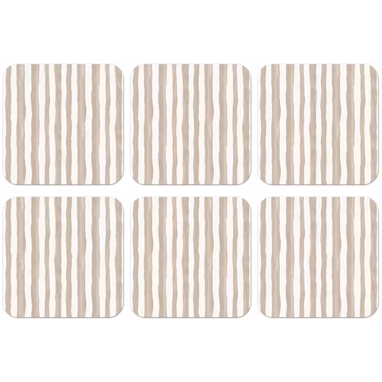 Minimalistisch - Strepen - Beige onderzetter kurk middel 366 -zkaufland3dotto