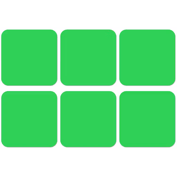 Mint - Green - Groen onderzetter kurk middel 366 -zkaufland3dotto