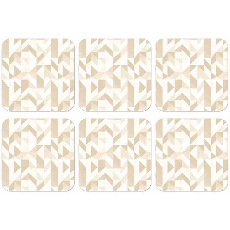 Modern - Abstract - Beige onderzetter kurk middel 366 -zkaufland3dotto