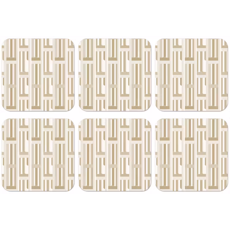 Modern - Geometrisch - Beige onderzetter kurk middel 366 -zkaufland3dotto