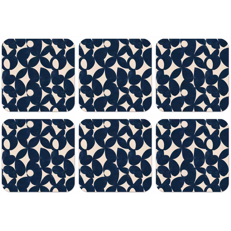 Modern - Geometrisch - Blauw onderzetter kurk middel 366 -zkaufland3dotto