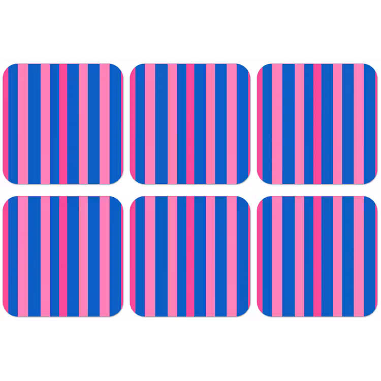Modern - Optisch - Roze onderzetter kurk middel 366 -zkaufland3dotto