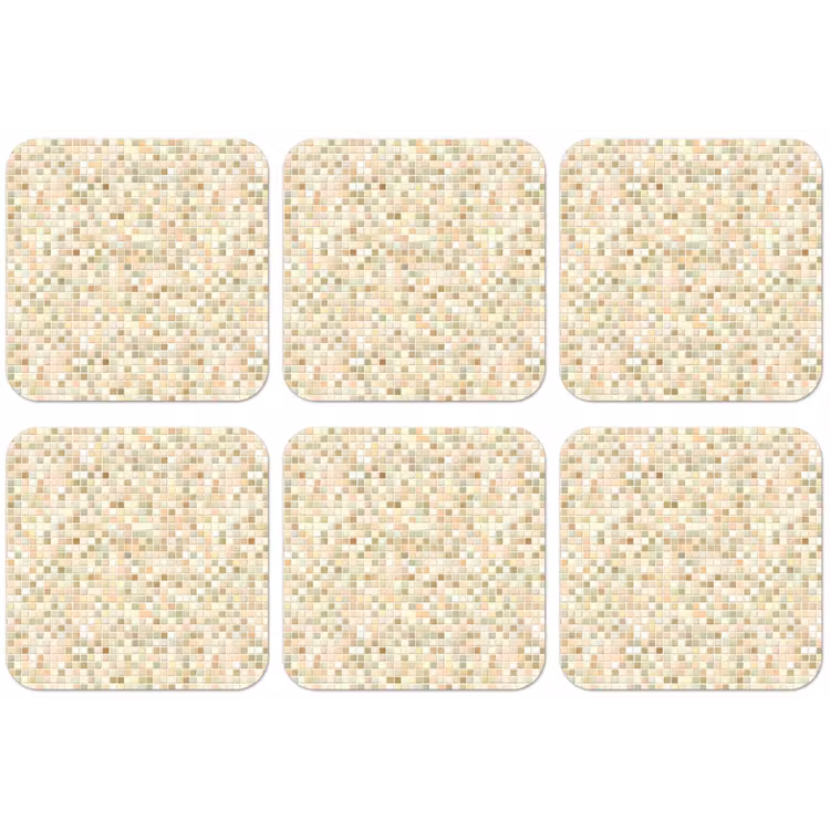 Mozaïek - Patroon - Beige onderzetter kurk middel 366 -zkaufland3dotto