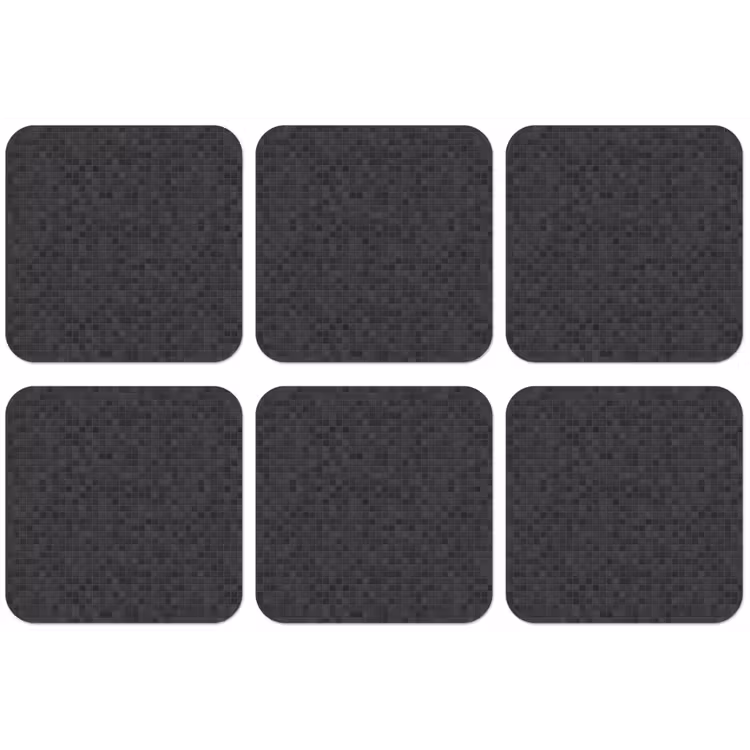 Mozaïek - Patroon - Zwart onderzetter kurk middel 366 -zkaufland3dotto