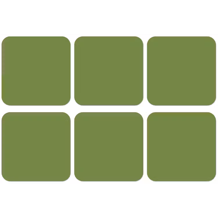 Moss - Green - Groen onderzetter kurk middel 366 -zkaufland3dotto