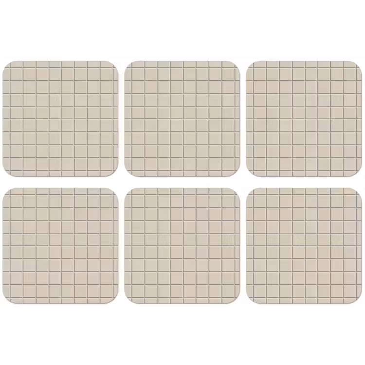 Patroon - Tegels - Taupe onderzetter kurk middel 366 -zkaufland3dotto