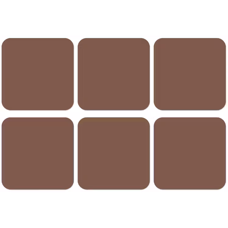 Muted - Chestnut - Bruin onderzetter kurk middel 366 -zkaufland3dotto