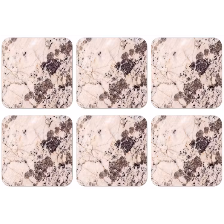 Natuursteen - Patroon - Abstract - Beige - Grijs onderzetter kurk middel -zkaufland3dotto