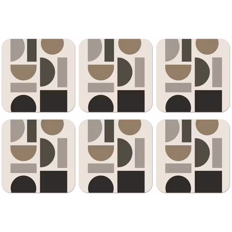 Natuurlijke tinten - Grafisch - Verticale compositie onderzetter kurk middel -zkaufland3dotto