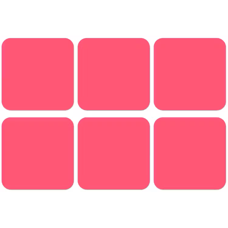 Neon - Flamingo - Roze onderzetter kurk middel 366 -zkaufland3dotto