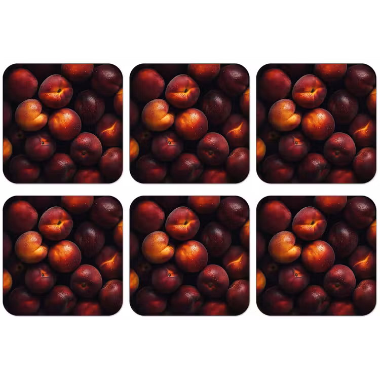 Fruit - Close up - Nectarines onderzetter kurk middel -zkaufland3dotto