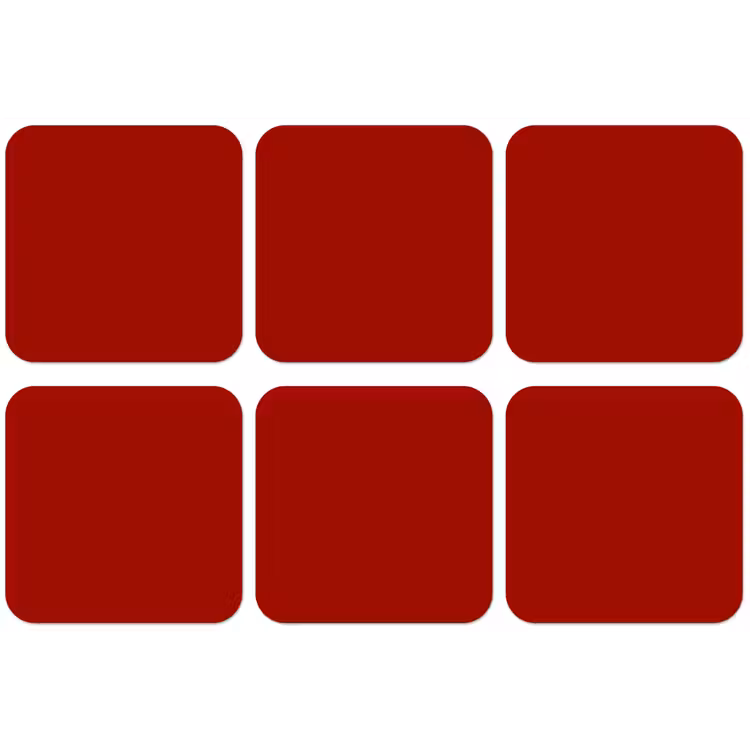 Oxblood - Maroon - Rood onderzetter kurk middel 366 -zkaufland3dotto